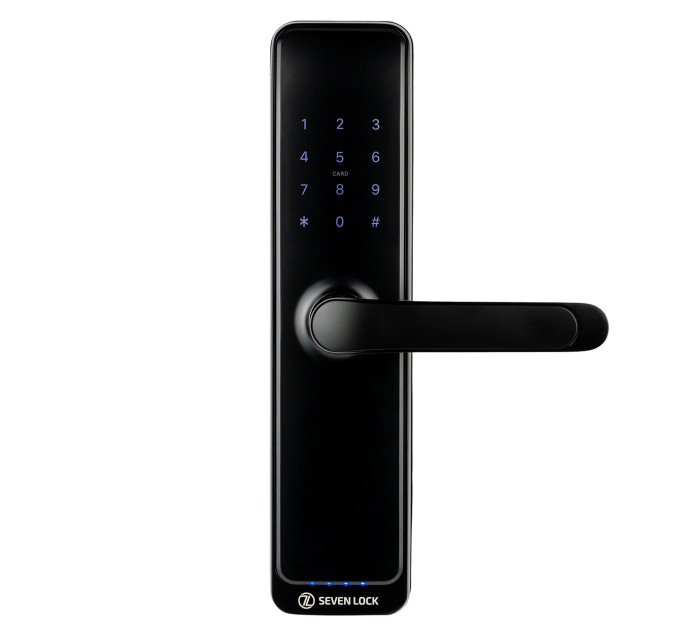 Розумний дверний замок SEVEN LOCK SL-7767B black
