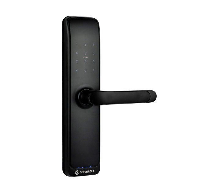 Розумний дверний замок SEVEN LOCK SL-7767B black