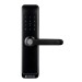 Розумний дверний біометричний замок SEVEN LOCK SL-7767BF black (врізна частина 6068)