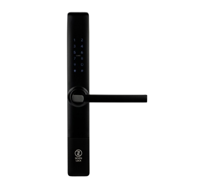 Розумний дверний замок SEVEN LOCK SL-7762B black