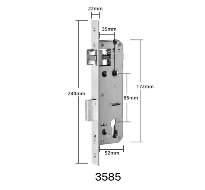 Розумний дверний замок SEVEN LOCK SL-7762B black