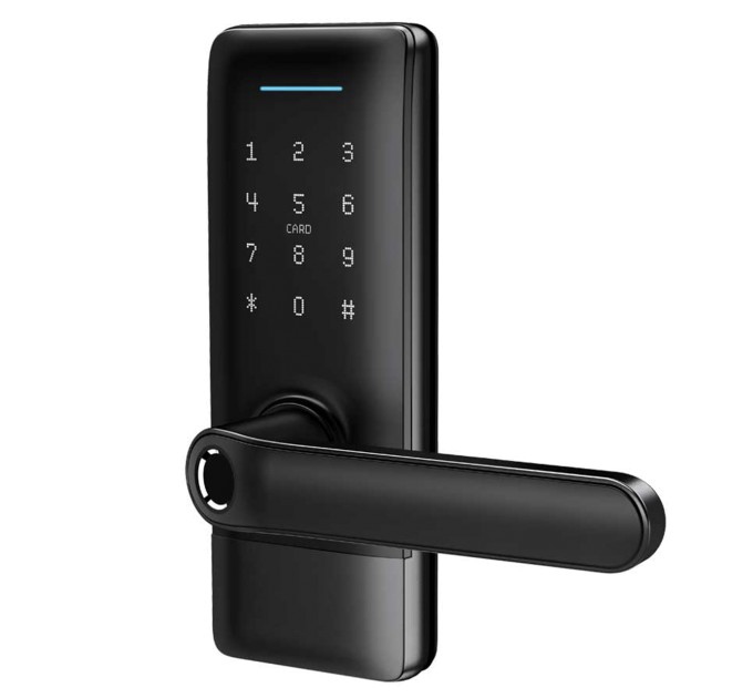 Розумний дверний біометричний замок SEVEN LOCK SL-7766BF black