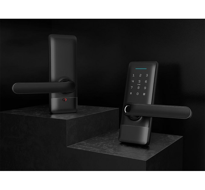 Розумний дверний біометричний замок SEVEN LOCK SL-7766BF black