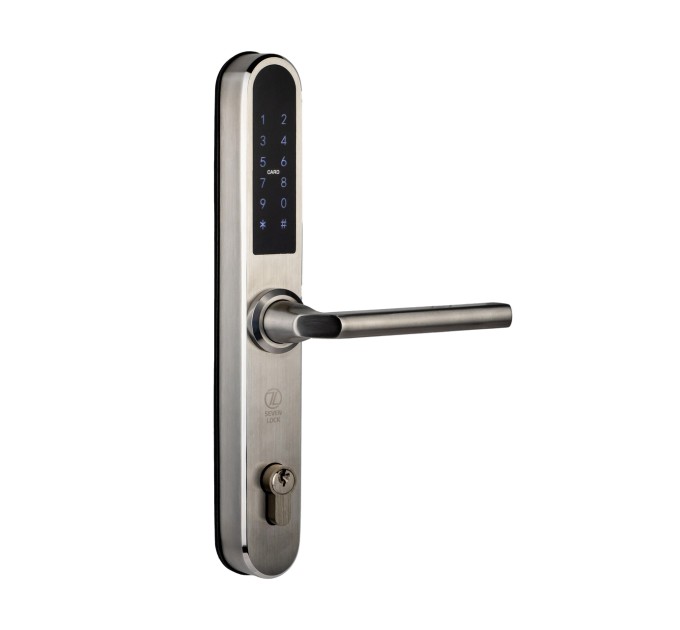 Розумний дверний замок SEVEN LOCK SL-7761B silver