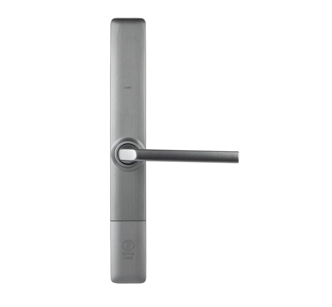 Розумний дверний замок SEVEN LOCK SL-7762B silver