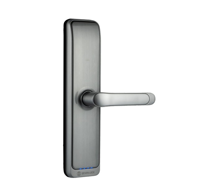 Розумний дверний замок SEVEN LOCK SL-7767B silver
