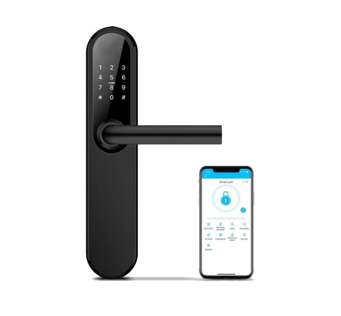 Розумний дверний замок SEVEN LOCK SL-7768B black