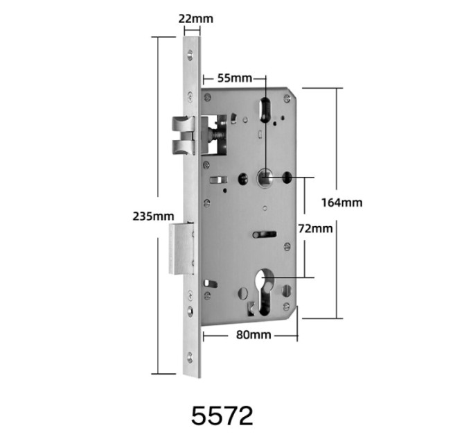 Розумний дверний замок SEVEN LOCK SL-7768B black