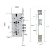 Розумний дверний біометричний замок SEVEN LOCK SL-7768BF silver (врізна частина (252) 6085)
