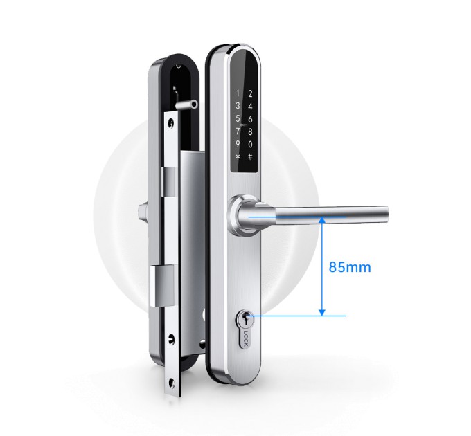 Розумний дверний замок SEVEN LOCK SL-7761B EN silver