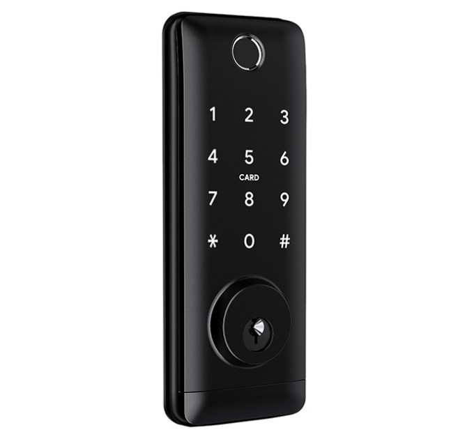 Розумний дверний біометричний замок SEVEN LOCK SL-7764BF black
