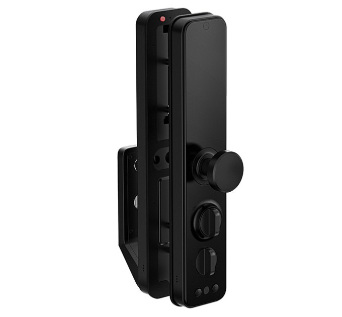 Розумний дверний біометричний замок SEVEN LOCK SL-7769BF black (врізна частина 6068)