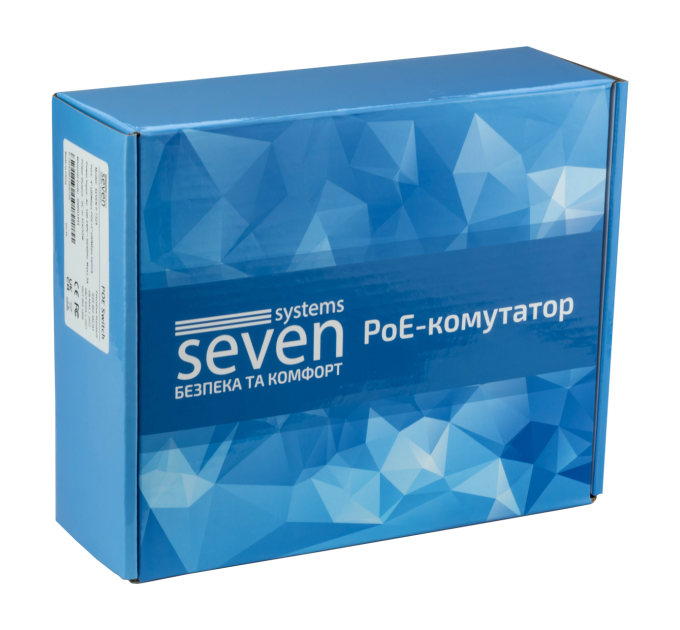 PoE комутатор 8 портів SEVEN P-7328 (POE: 8, UP: 2)