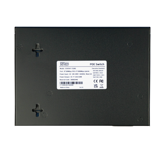 PoE комутатор 8 портів SEVEN P-7328G (POE: 8, UP: 2G)
