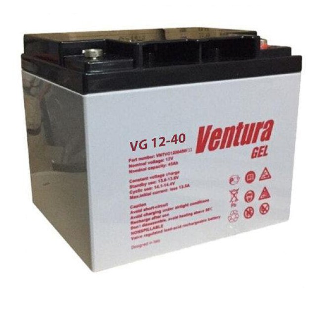 Акумуляторна батарея 12В/40Аг Ventura VG GEL 12-40
