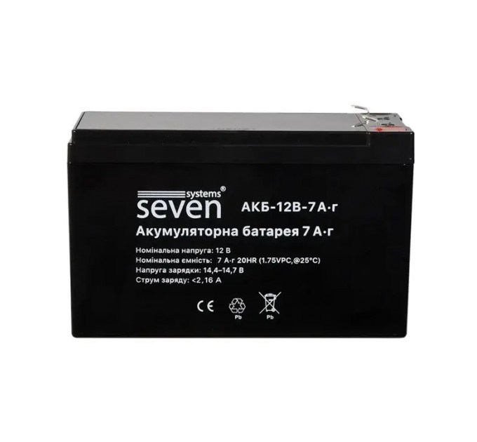 Акумуляторна батарея SEVEN 12В/7Аг