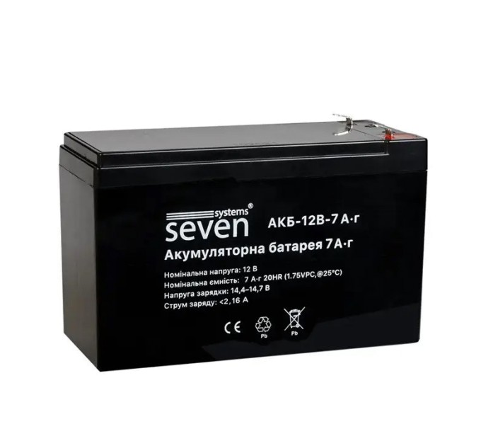 Акумуляторна батарея SEVEN 12В/7Аг