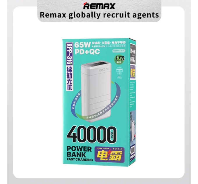 Повербанк для ноутбука Remax Dinba Series 65W 40000 мАг