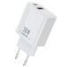 Мережевий зарядний пристрій Remax RP-U82 PD+QC 3.0 з 1USB/1Type-C/3A/30W white