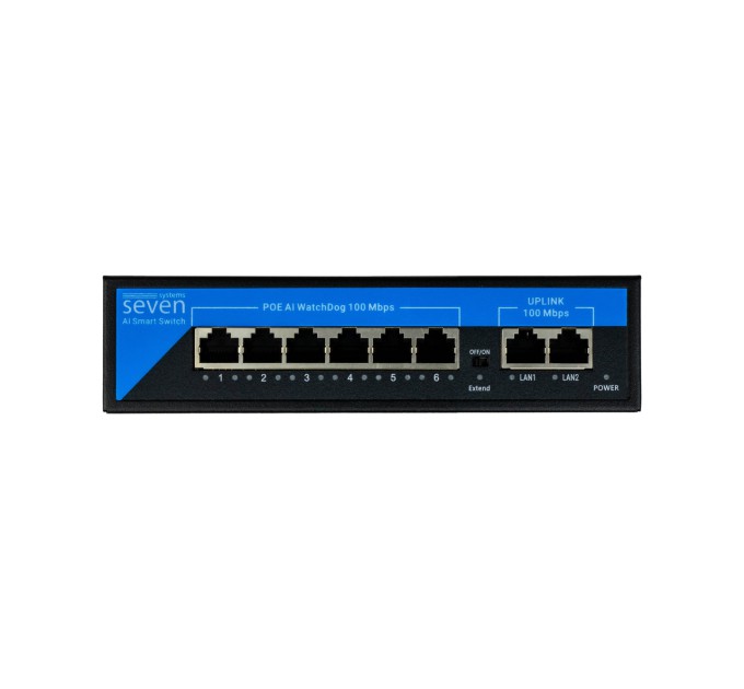 PoE комутатор 6 портів SEVEN P-7326