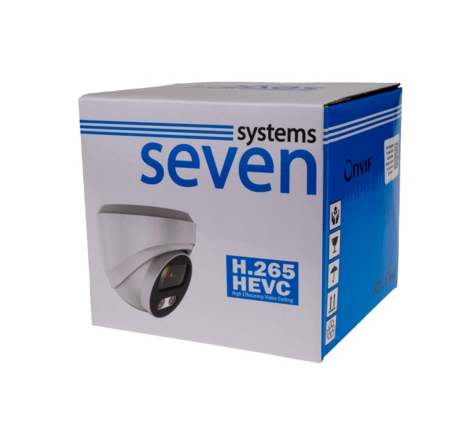 IP-відеокамера 5 Мп вулична/внутрішня SEVEN IP-7215PA black 2,8 мм