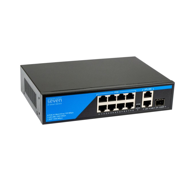 PoE комутатор 8 портів SEVEN P-7328G-SFP