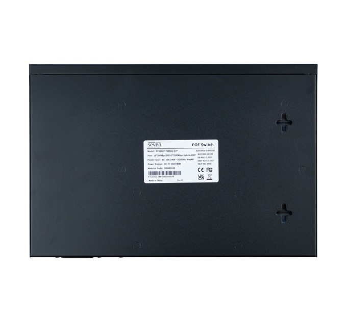 PoE комутатор 16 портів SEVEN P-73216G-SFP (POE: 16, UP: 2G+1SFP)
