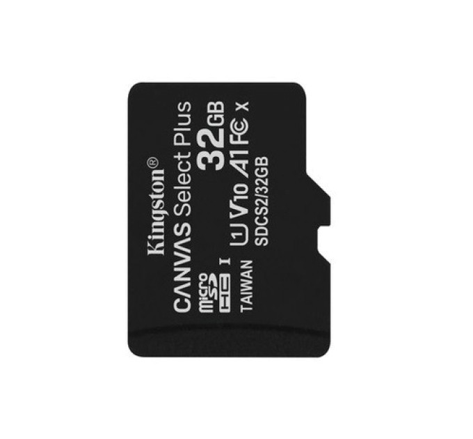 Карта пам'яті для домофону microSDHC Kingston Canvas Select Plus 32 GB Class 10 А1 UHS-1