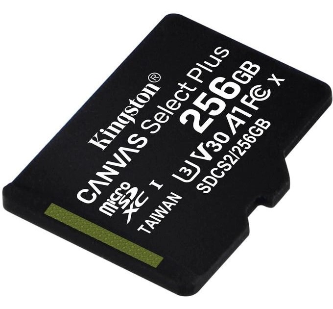 Карта пам'яті для домофону microSDXC Kingston Canvas Select Plus 256 GB Class 10 А1 UHS-1