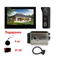 Комплект Wi-Fi домофону 7 дюймів з електромеханічним замком на хвіртку SEVEN KD-7828d