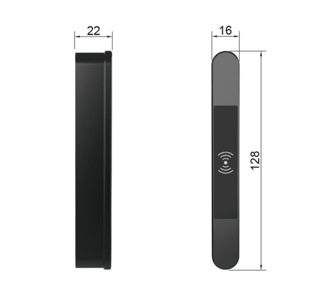 Меблевий RFID замок SEVEN LOCK R-16
