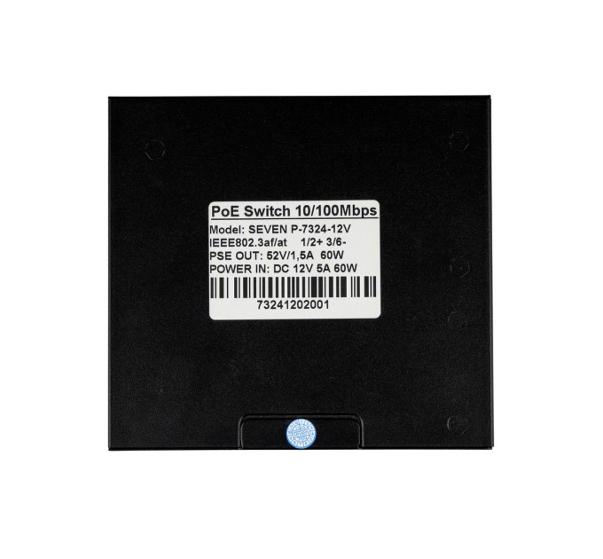 PoE комутатор 4 порти SEVEN P-7324-12V