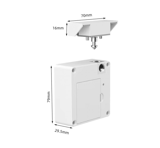 Меблевий RFID замок SEVEN LOCK SL-7733B Bluetooth white