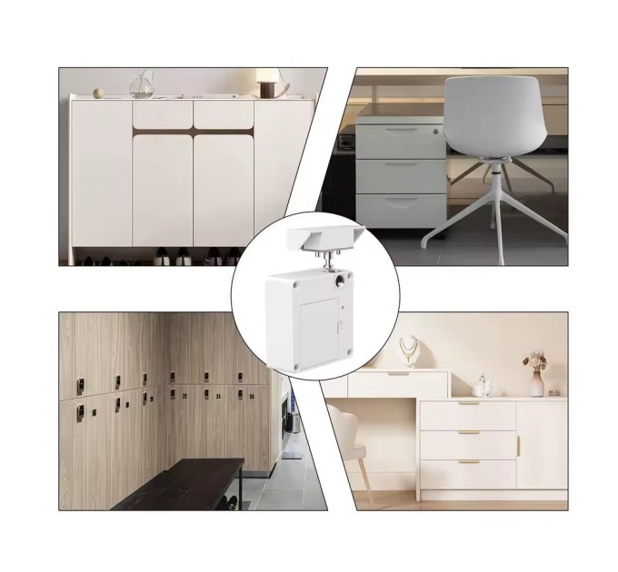Меблевий RFID замок SEVEN LOCK SL-7733B Bluetooth white