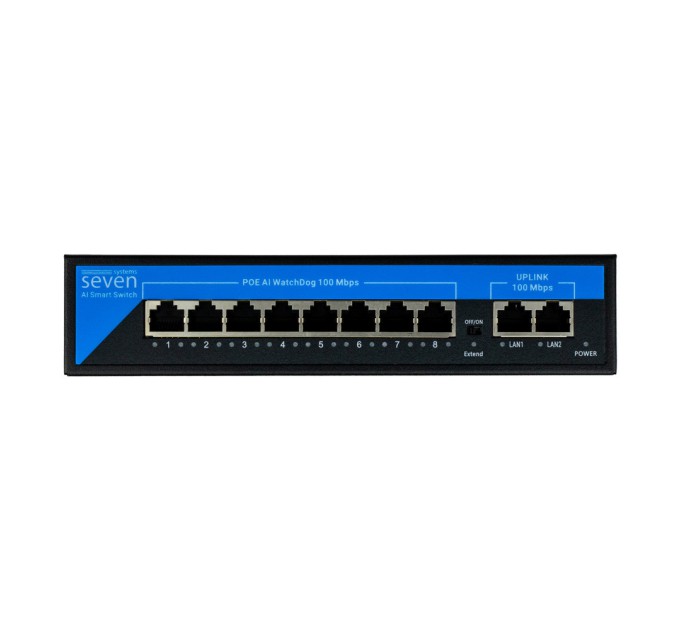 PoE комутатор 8 портів SEVEN P-7328-12V