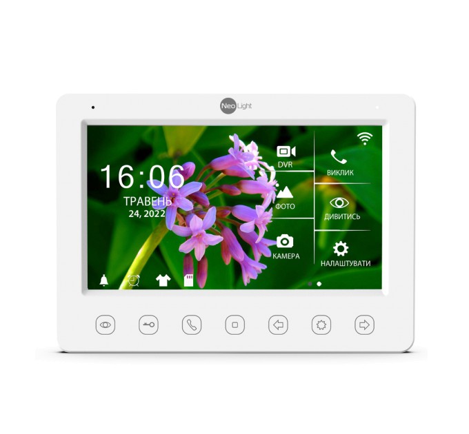 Відеодомофон 7 дюймів з Wi-Fi NeoLight Kappa+ HD WF white