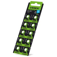Батарейка годинникова Videx AG 1/LR621 BLISTER CARD 10 шт