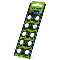 Батарейка годинникова Videx AG 8/LR1120 BLISTER CARD 10 шт