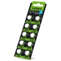 Батарейка годинникова Videx AG12/LR43 BLISTER CARD 10 шт