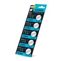 Батарейка літієва Videx CR2025 5шт BLISTER CARD