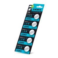 Батарейка літієва Videx CR2032 5шт BLISTER CARD