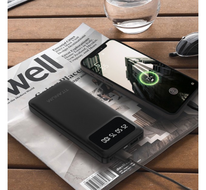 Павербанк 10000mAh TITANUM OL21 Black