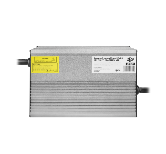 Зарядний пристрій для акумуляторів LiFePO4 48V (58.4V)-40A-1920W-LED