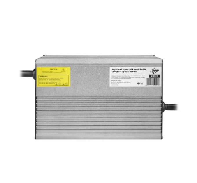 Зарядний пристрій для акумуляторів LiFePO4 48V (58.4V)-60A-2880W-LED