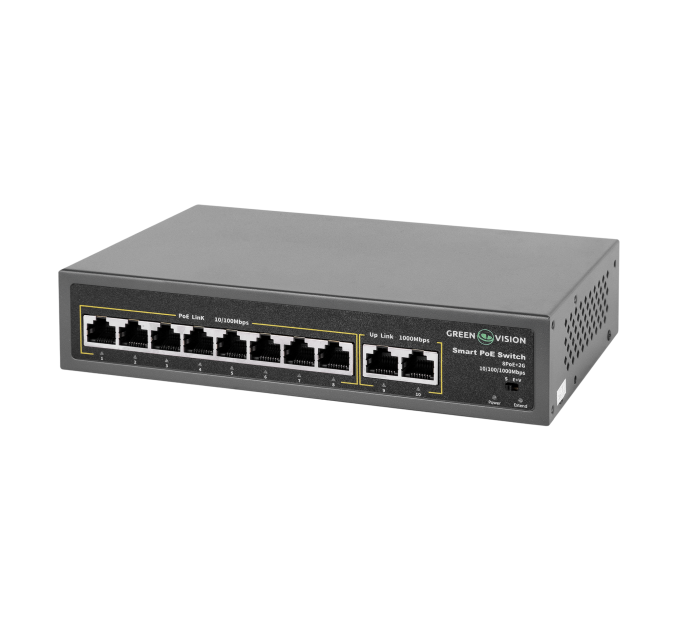 Комутатор мережевий POE GV-007-D-08+2P