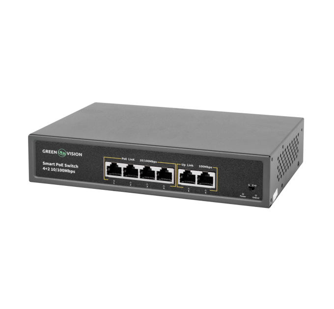 Комутатор мережевий POE GV-006-D-04+2P