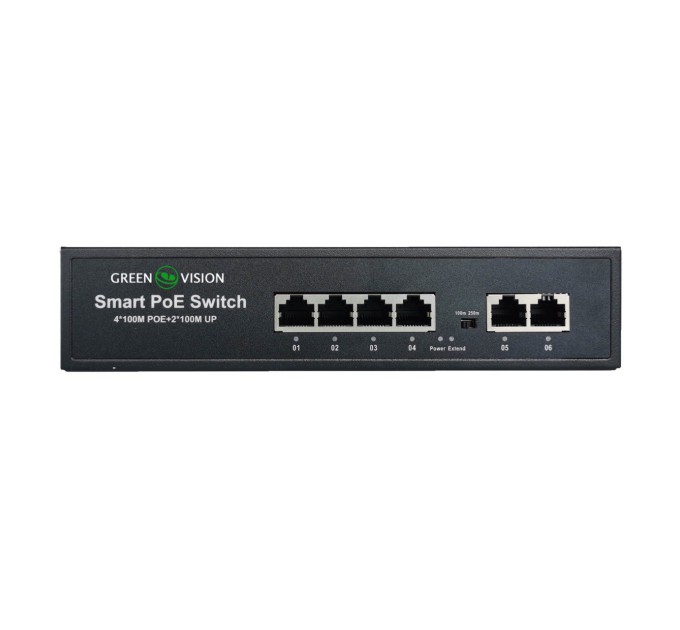 Комутатор мережевий POE GV-006-D-04+2P