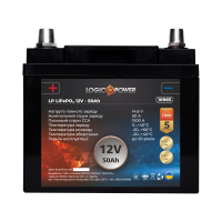Акумулятор для автомобіля літієвий LP LiFePO4 12V - 50 Ah (+ слева)