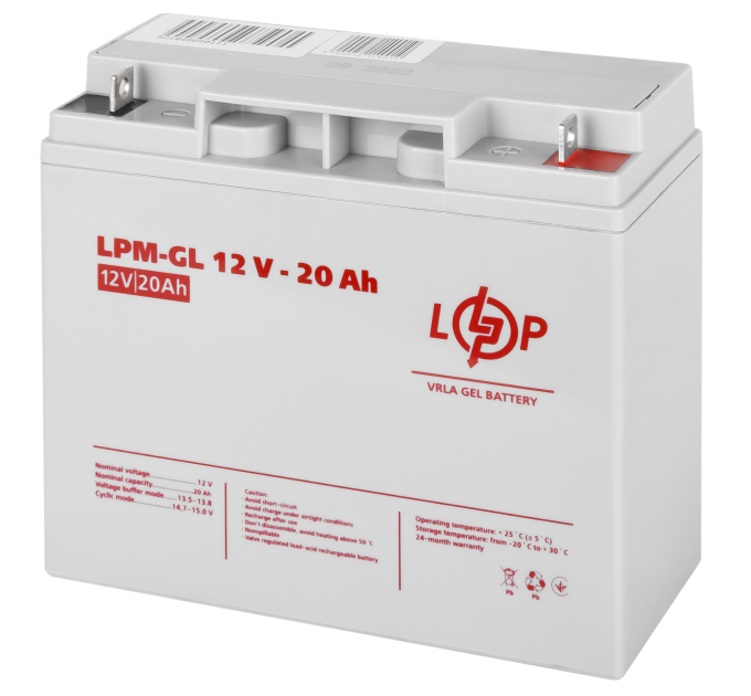 Акумулятор гелевий LPM-GL 12V - 20 Ah для Mercedes