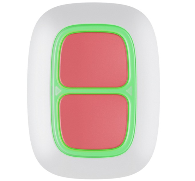 Бездротова екстрена кнопка AJAX DubleButton (white)